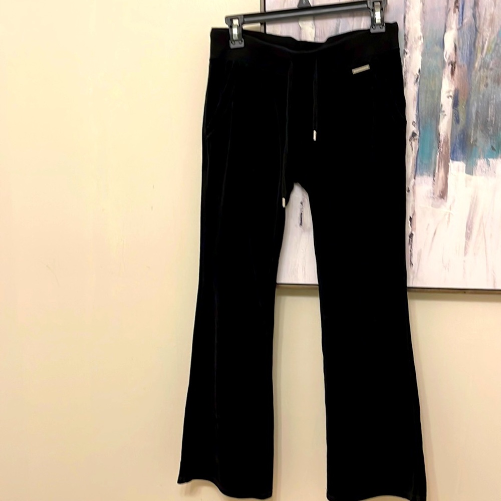 Michael Kors black velvet sweatpants